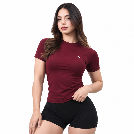 Aura Sculpt Tee Wine