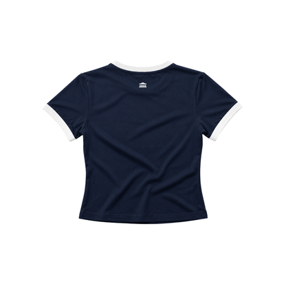 Golden Era Baby Tee Navy Blue