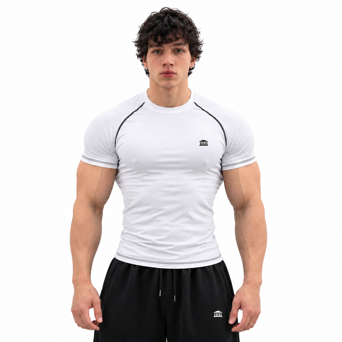 Performance Compression Tee White