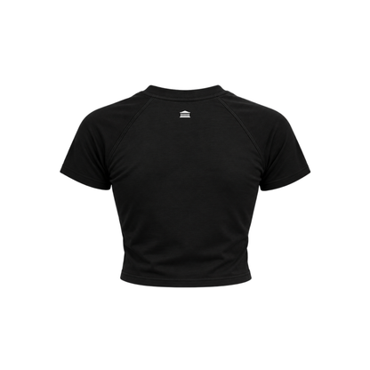 Lifting Club Raglan Baby Tee Black