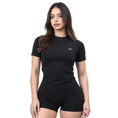 Aura Sculpt Tee Black