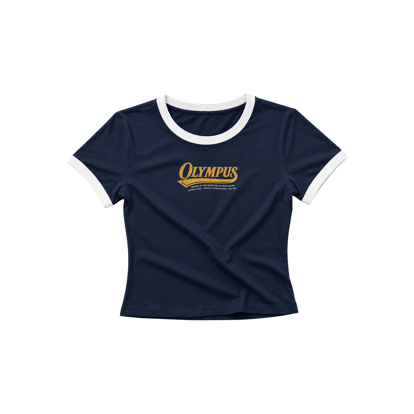 Golden Era Baby Tee Navy Blue