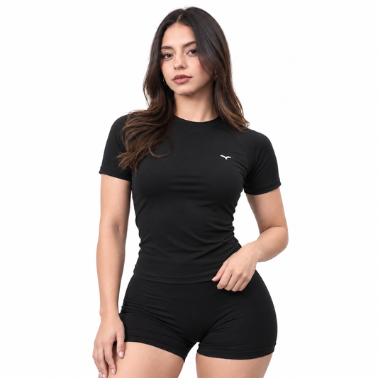 Aura Sculpt Tee Black