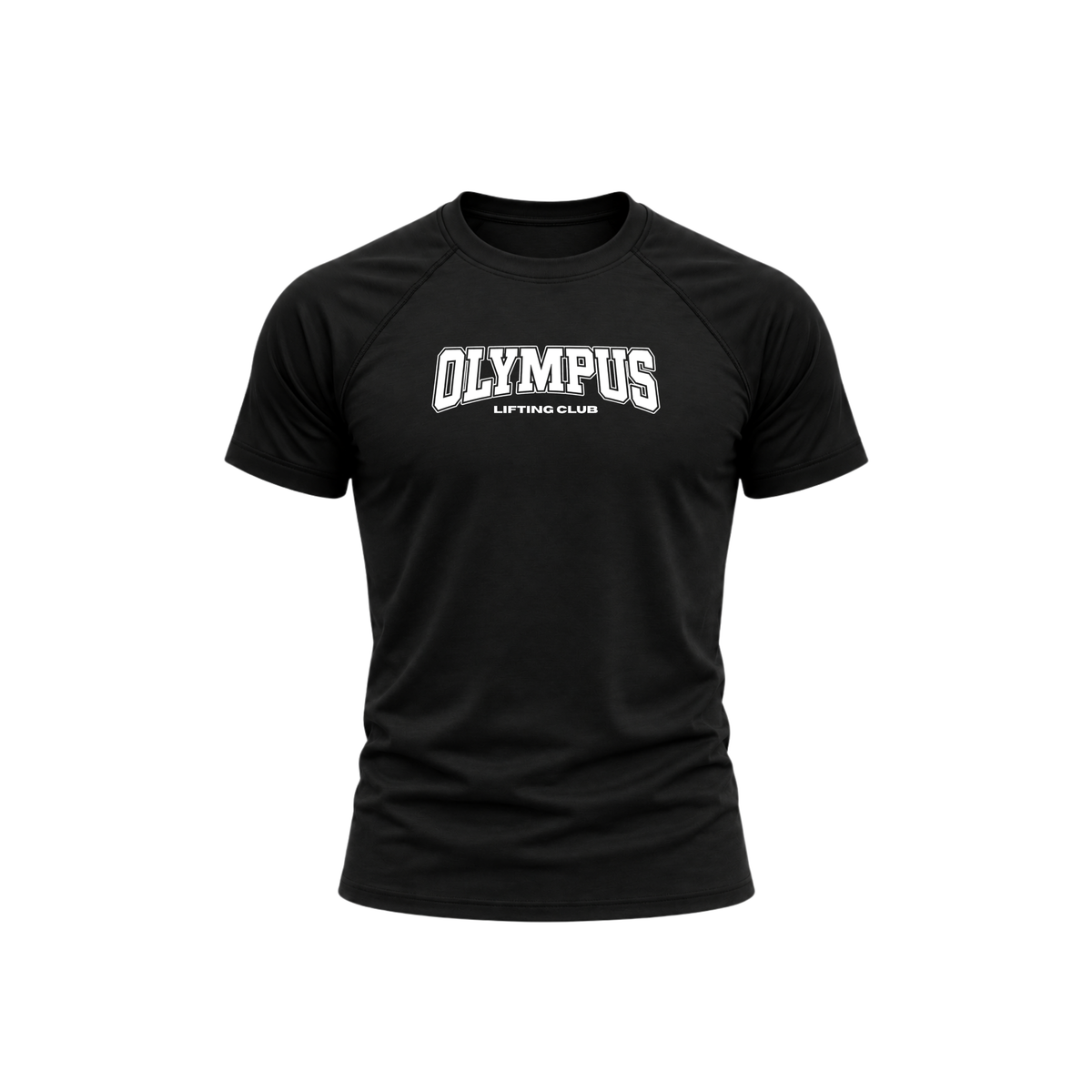 Lifting Club Raglan Muscle Tee Black