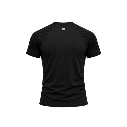 Lifting Club Raglan Muscle Tee Black