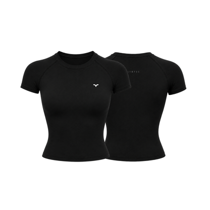 Aura Sculpt Tee Black