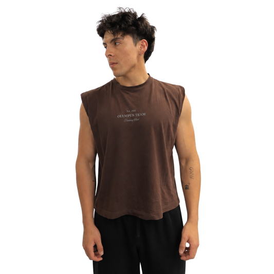 Training Club Tank Top Men Chocolate