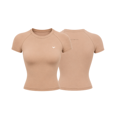 Aura Sculpt Tee Mocha
