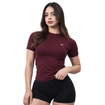 Aura Sculpt Tee Wine