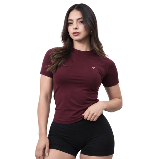 Aura Sculpt Tee Wine