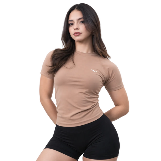 Aura Sculpt Tee Mocha