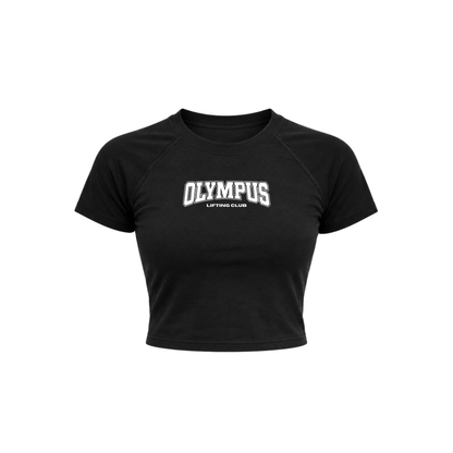 Lifting Club Raglan Baby Tee Black